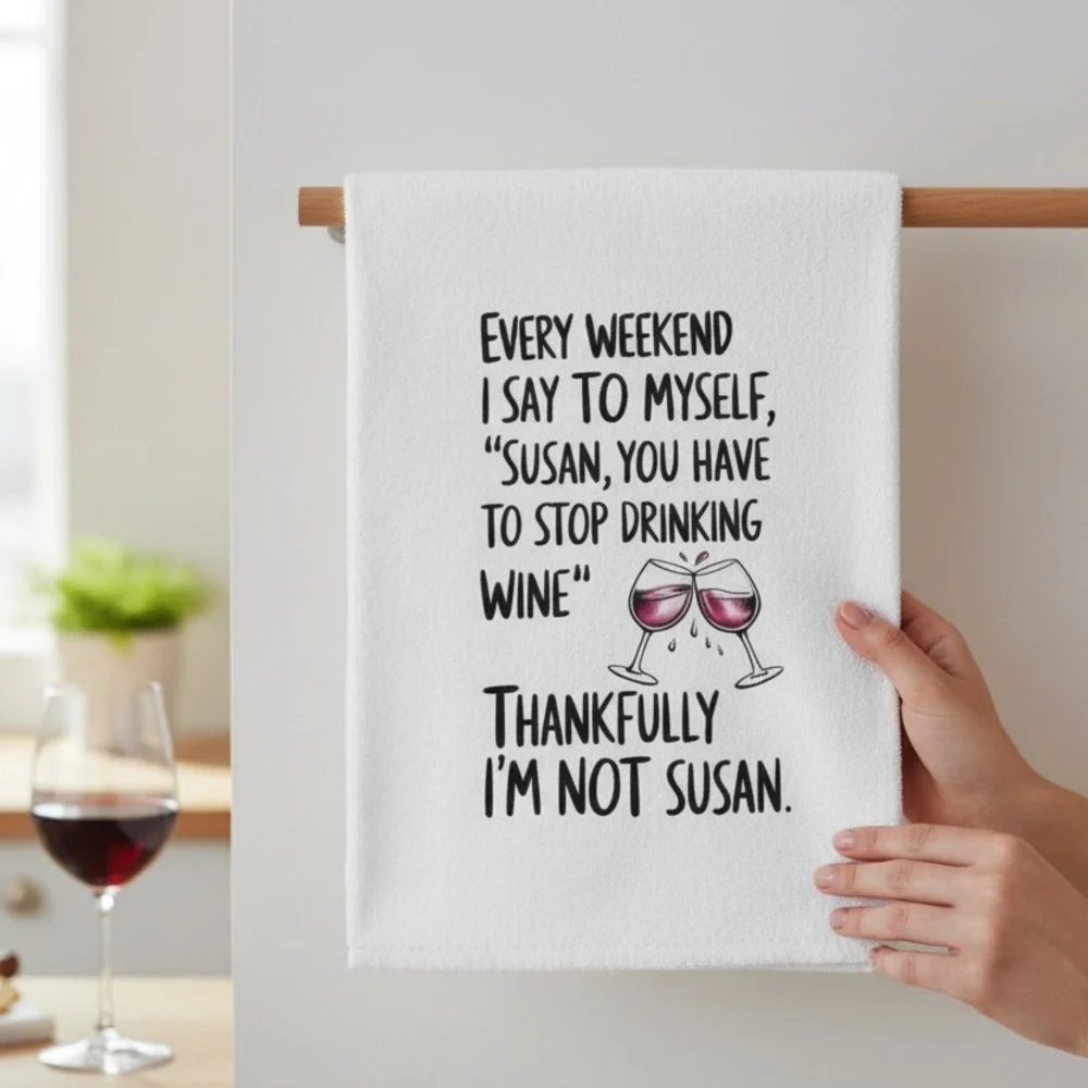 Funny Double Sided Kitchen Towel - Picture 2 of 2
